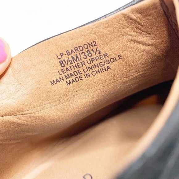 Lucky Brand Bardon 2 Ankle Bootie Stacked Heel Boots Black Leather Women’s 8.5 M - Picture 9 of 10